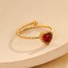 Anillo Transfronterizo Nuevo de Acero de Titanio, Anillo de Lujo Ligero de Alta Gama, Joyería para Mujer, Anillo Abierto Electrochapado, Anillos de Nicho para Pareja, Accesorios