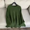 2025 Lana ~ Camiseta Básica de Cuello Redondo Cepillada Tejido Elegante Ropa de Punto para Mujer Venta al por Mayor H06Cs048