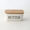 Amazon Caja de Mantequilla de Cerámica Rectangular Caja de Mantequilla de Cerámica Caja de Queso y Mantequilla Multiestilo Plato para Mantequilla con Cuchillo