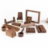 Adornos del Fabricante, Regalos, Artesanías de Nogal Negro, Base de Madera Personalizada, Soporte de Exhibición de Nogal Negro