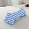 Travesseiro cervical costurado à mão com enchimento de casca de trigo sarraceno, travesseiro quadrado triangular para casa e escritório, travesseiro de suporte para pescoço de adulto, travesseiro em forma de osso