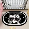 Alfombra de Piso de Barro Diatómico de Anime de Dibujos Animados para el Hogar, Entrada de Baño, Alfombra Absorbente de Agua, Fácil de Limpiar, Alfombra de Piso de Baño, Dropshipping