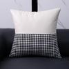 Tela tecnológica nórdica costura pata de gallo almohada ins viento cabecera bolsa suave cojín almohada de cintura funda de almohada de sofá al por mayor