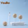 Frasco de Vidrio Transparente con Tapa Esférica de 3ml 5ml 10ml Botella de Aceite Esencial Botella de Perfume Botella Sub de Aceite Labial Crema para Ojos