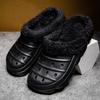 Zapatillas de algodón para comercio exterior para hombre 2024 otoño e invierno nuevo hogar interior casa con forro polar cálido suela gruesa zapatos de algodón Mao Mao para mujer
