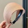 Diadema de punto estilo retro americano de ala ancha, de alta gama, adecuada para frentes amplias, a la moda, versátil para uso diario y para ir al trabajo, pinza para el pelo y accesorio para el cabello