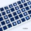 Dongzhou Cristal K9 Diamante de Manicura Cuadrado Ángulo Recto Color Super Flash Diamante de Vidrio diy Accesorios de Manicura Diamante Fondo Puntiagudo