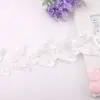 Transfronterizo Especialmente Diseñado para Accesorios de Vestidos de Novia, Malla con Cuentas para Accesorios, Encaje de Mariposa Doble Capa de Poliéster Organza con Cuentas