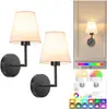 Lámpara de pared Tosna con mosaico de conchas vintage, lámpara de mesita de noche para dormitorio, iluminación decorativa creativa de lujo ligero para sala de estar, tela y hierro