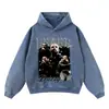 Sudadera con Capucha Holgada Estampada Estrella High Street Sudadera con Capucha de Cantante Sudadera con Capucha Batik Otoño e Invierno 420g Transfronteriza Hombres y Mujeres