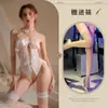 Qiaozi Intimates, Macacão para Seios Pequenos, Renda Sexy com Abertura, Não Precisa Tirar Uniforme, Pijama Sexy Tentação 493