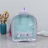 Nova Mochila Casual Infantil PVC Transparente Armazenamento Grande Capacidade Mochila Serigrafada Moda Tendência Mochila Escolar Infantil