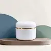 Botella de Crema de Doble Capa de PP de Grado Hospitalario de 50 ml/200 ml, Tarro de Envase Cosmético de 100 ml con Tapa de Pestaña para Crema Facial y Mascarilla Capilar