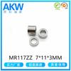 Cixi Rodamiento en Miniatura Mr117Zz 7*11*3mm Rodamiento de Motor