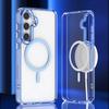 Adecuado para Samsung A57 Funda Magnética Brillante para Teléfono A37 Transparente A17 Cubierta Completa A07 Anticaídas A56 Funda Protectora A36