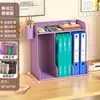 Organizador de escritorio portalibros caja de almacenamiento de carpetas estante soporte para libros de escritorio estante para libros infantiles de hierro
