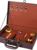 Maleta de Cuero Portátil para Transferencia de Propiedad, Caja para Pólizas de Seguro, Caja de Regalo para Juegos de Misterio y Asesinato, Caja de Llaves, Almacenamiento de Documentos y Contratos, Caja de Transferencia de Propiedad