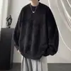 Suéteres para hombre y mujer, marca de tendencia nueva de invierno 2026, elegantes y de alta gama, cálidos, color liso, suéter de punto con cuello redondo