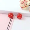 Bola de Areia com Dois Furos Pinhole Acessórios de Contas para Óleo Essencial Joias de Bola de Vidro Material Artesanal Pingente de Colar Contas Soltas Atacado