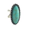 Novo anel simples de moda com padrão de coroa de corte de diamante olho de cavalo turquesa anel turquesa atacado