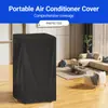 Funda sin bolsillos para aire acondicionado, Funda para aire acondicionado portátil, Funda impermeable y a prueba de polvo, Funda a prueba de polvo para interiores, Bolsa de almacenamiento, Negro