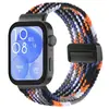 Qingfeng É Adequado para Huawei Watch Fit5/4/4Pro/3/5Pro Pulseira de Relógio de Nylon com Fivela Magnética de Metal Tecido