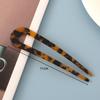 Nueva Horquilla en Forma de U de Ácido Acético Accesorios para el Cabello para Mujer Sencillo Cabello Elegante Placa Acrílica Cabello Horquilla Parte Trasera Cabeza Moño