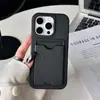 Para 16pm capa de celular com suporte dobrável 16E toque de pele fosco 15 capa com porta-cartões integrado 14 invisível 13 celular com suporte