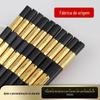 Liga Fuzi Chopsticks Hotel Alta Temperatura Esterilização Chopsticks Doméstico Antiderrapante Ouro Preto e Prata Fuzi Chopsticks Venda por atacado