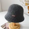 Fivela de Cinto Novo Estilo Chapéu de Aba Enrolada para Mulheres, Outono e Inverno Simples Estilo Japonês Chapéu Fedora de Aba Pequena, Chapéu de Pescador, Chapéu Bucket Pequeno de Copa Arredondada para Afinar o Rosto