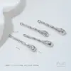 Accesorios para Aretes al por Mayor Chapado en Oro de 14K Lava Líquida Colgante Largo Charms para Aretes DIY Piezas de Joyería