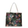 Bolsa Floral de Linho Média para Mulheres 2026 Nova Bolsa de Armazenamento de Nicho para Mulheres Estilosa Versátil de Ombro e Mão