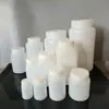 Botellas de Plástico de Boca Ancha con Tapas Internas, Botellas para Líquidos, Botellas de Muestra, Botellas Dispensadoras, Formas Cuadradas y Redondas, con Tapas Internas y Marcas de Escala
