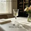 Taça de champanhe francesa elegante taça de vidro diamante taça de vinho tinto medieval estilo retrô europeu hotel Cálice