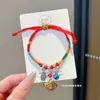 Pulsera con Colgante de Zongzi para Niños DIY Ajustable Festival del Bote del Dragón Cuerda Colorida 2026 Nueva Pulsera del Festival del Bote del Dragón Venta al por Mayor para Puestos de Mercado