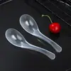103 Cuchara Desechable Plástico Cuchara para Postre Cuchara Engrosada Empaque para Llevar Comida Rápida Cena Comercial Cuchara para Polvo de Hielo