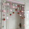 Ins Desenhos Animados Bonito Cortina de Porta Infantil Menina Divisória Quarto Sala de Estar Decoração de Casa Cortina Pendurada Perfurada Novo Produto