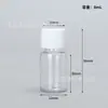 En stock 50ml 60ml 100ml 200ml botella de plástico de hombro plano con tapa de rosca PET botellas dispensadoras de líquido botellas selladas para muestras