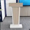 Nuevo modelo de mostrador de recepción de bienvenida, atril, móvil con ruedas, plataforma de discurso para líder de oficina, escritorio del presidente, atril para conferencias de profesores