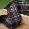 Fita de Xadrez Britânico Outono e Inverno Fita DIY Laço Feito à Mão Acessórios para Prendedor de Cabelo Roupas Sapatos e Chapéus Fitas Combinando