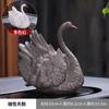 Decoración de mascota de té que cambia de color Cisne que cambia de color 1 par mascota de té decoración de mesa de té decoración de juego de té
