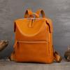 Explosiones Mochila de cuero retro europea y americana color pulido a mano gran capacidad bolso de hombro para hombre y mujer bolsa de viaje una generación de pelo