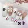 Libro Rojo Pequeño Arte de Uñas Aleación Mágica Joyería de Moño Oso Lindo Estéreo Usar Armadura Decoración DIY Venta al por Mayor