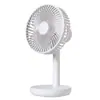 Ventilador Elétrico de Mesa USB Recarregável Pequeno para Dormitório de Estudantes Silencioso para Escritório em Casa Ventilador de Mesa Vento Forte