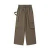 Calças de Trabalho Japonesas Retro da Nova Marca Tendência de Verão para Homens Ins Tendência Americana Largas Retas de Perna Larga Casuais Longas