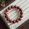 Pulsera de palo de rosa negro con 108 cuentas, rosario unisex, joyería popular de palo de rosa, accesorio de madera