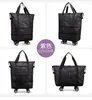 Bolsa de Compras Plegable con Ruedas al por Mayor Bolsa de Carrito de Supermercado Plegable de Poliéster Bolsa con Ruedas Bolsa de Supermercado
