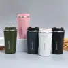 Bestseller de comércio exterior transfronteiriço: copo com tampa inteligente côncavo-convexo, copo térmico de aço inoxidável, porta-copos de carro, copo de café portátil de segunda geração