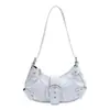 Versión Coreana Bolso de Mano de Nicho de Moda Bolso Dumpling para Mujer Invierno 2025 Nuevo Elegante Bolso de Hombro Cruzado con Remaches