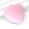Etiqueta de Mascota de Aluminio Placa de Perro Llavero Láser Colgante de Corazón Placa de Nombre de Mascota Etiqueta de Identidad Accesorios Antiperdidos Colgante